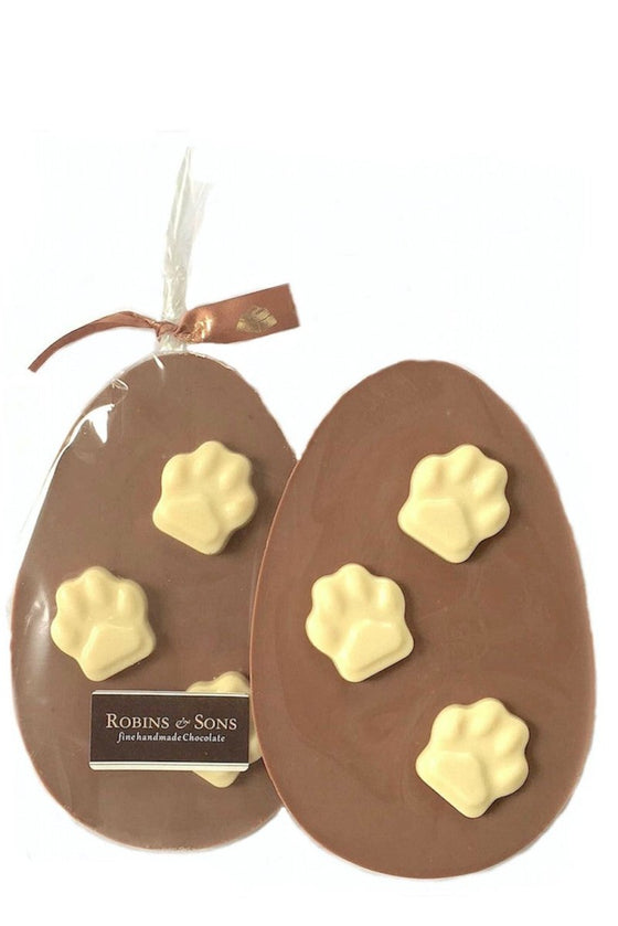 Dog themed milk and white chocolate Easter Egg