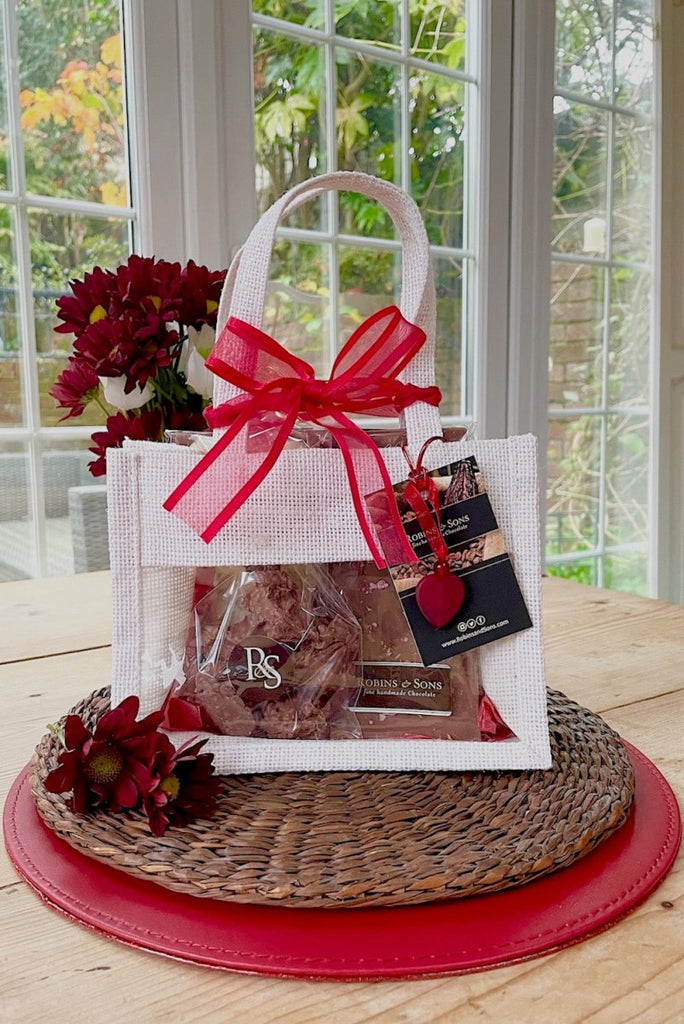 Ruby gift bag - gift bag filled with assorted milk chocolate treats