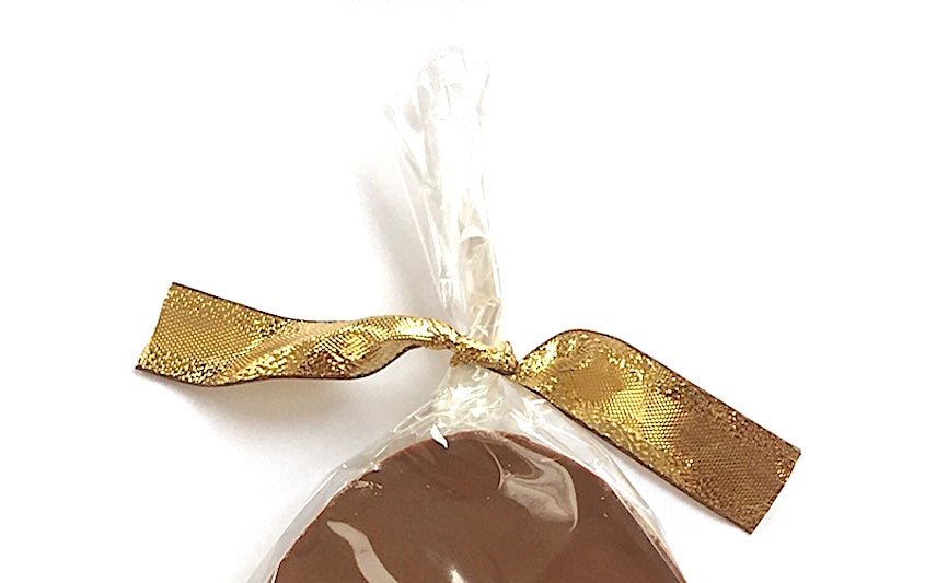 Go Nuts Easter Egg. Gold ribbon bow 