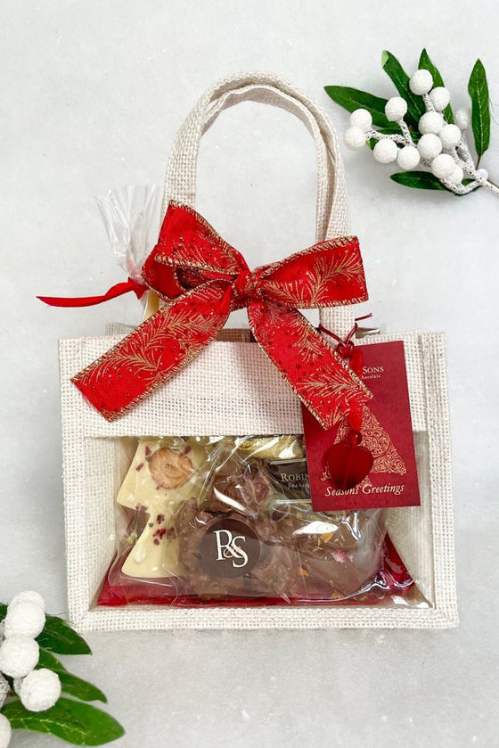 Christmas Ruby Gift Bag - Milk & White