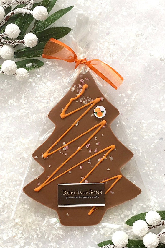 'Orange Crackle' Xmas Tree - Milk