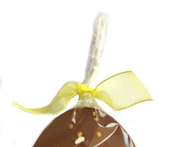 Sicilian Lemon Crunch Easter Egg. Yellow bow