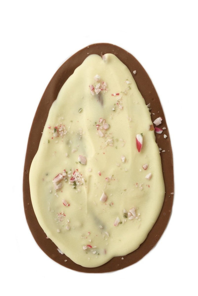 Mint flavoured easter egg bar flavoured with natural peppermint oil