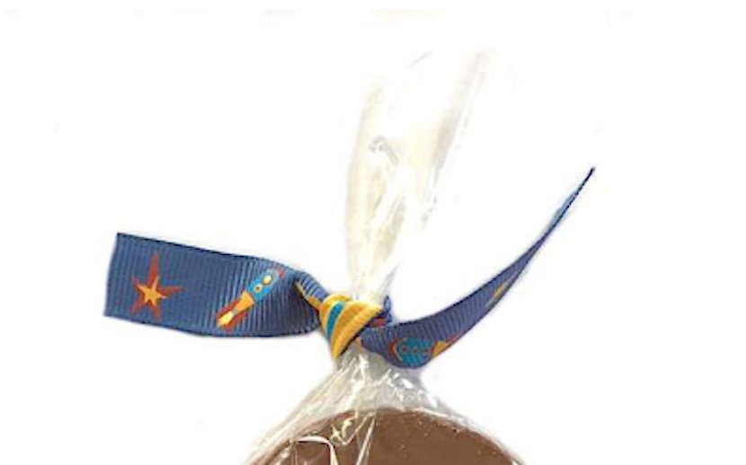 Space Explorer Easter Egg. Space themed ribbon bow